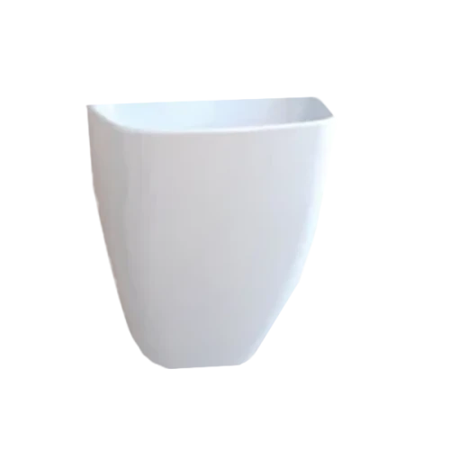 حوض مغسلة معلقة موديل أ الخزف السعودي ابيض